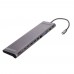 12 in 1 USB Type C HUB to HDMI RJ45 Multi USB 3.0 Power Adapter Docking Station