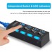 USB Hub USB Splitter Multi USB C Hub 3.0 Multiple 4 Port Type C Hab With Power Adapter Computer Accessories USB 2.0 Hub for PC
