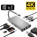 USB Type C Hub Type-C To HDMI 4K VGA Adapter RJ45 Lan Ethernet SD TF USB-C 3.0 Typec 3.5mm Jack Audio Video for MacBook Pro OTG