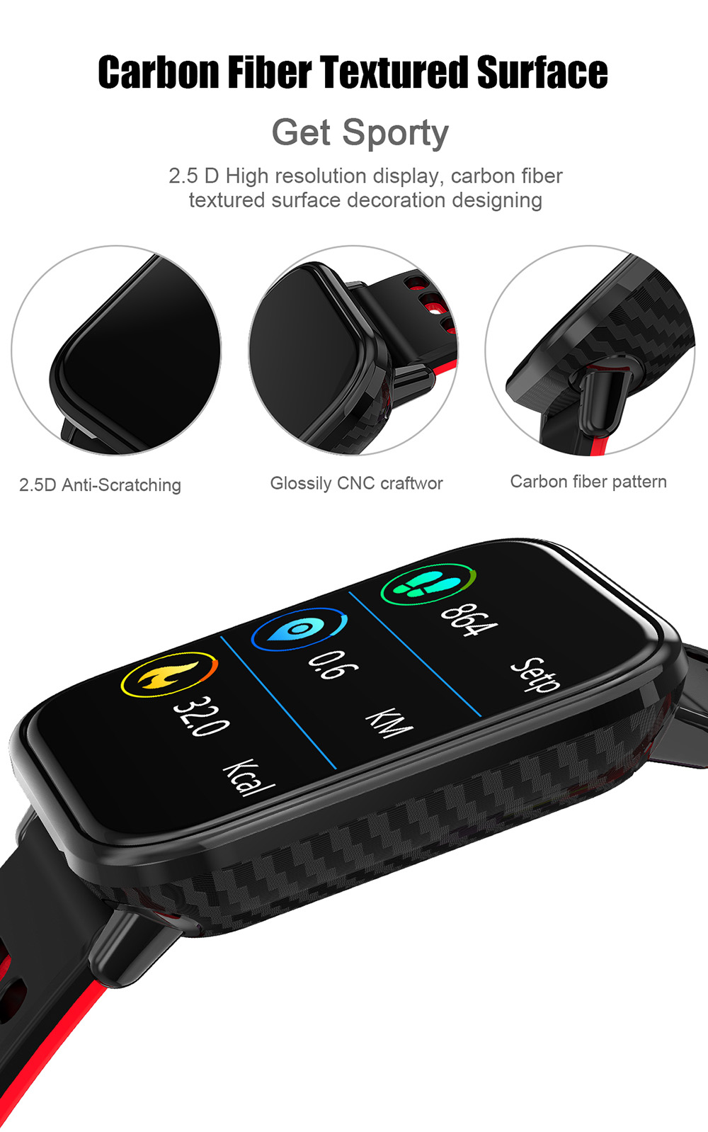 T6 Heart Rate / Blood Pressure / Sleep Monitoring / Multiple Sport Modes / Full Touch Color Screen Smart Bracelet - Black T6 Heart Rate / Blood Pressure / Sleep Monitoring / Multiple Sport Modes / Full Touch Color Screen Smart Bracelet - Black