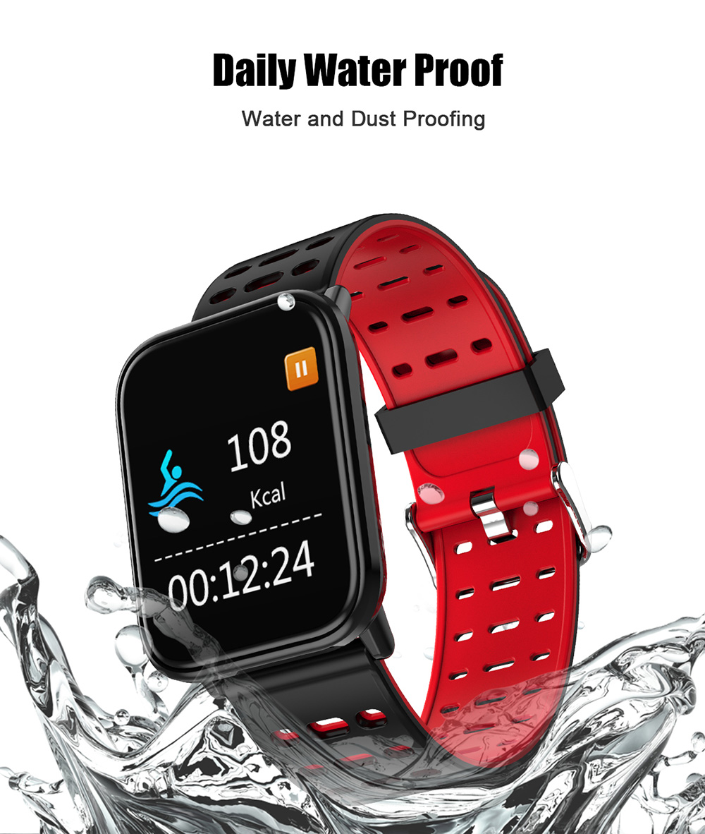T6 Heart Rate / Blood Pressure / Sleep Monitoring / Multiple Sport Modes / Full Touch Color Screen Smart Bracelet - Black T6 Heart Rate / Blood Pressure / Sleep Monitoring / Multiple Sport Modes / Full Touch Color Screen Smart Bracelet - Black