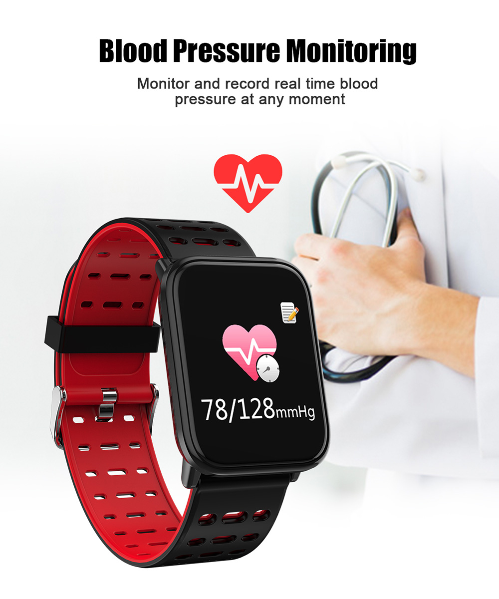 T6 Heart Rate / Blood Pressure / Sleep Monitoring / Multiple Sport Modes / Full Touch Color Screen Smart Bracelet - Black T6 Heart Rate / Blood Pressure / Sleep Monitoring / Multiple Sport Modes / Full Touch Color Screen Smart Bracelet - Black