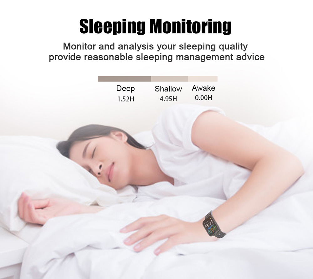 T6 Heart Rate / Blood Pressure / Sleep Monitoring / Multiple Sport Modes / Full Touch Color Screen Smart Bracelet - Black T6 Heart Rate / Blood Pressure / Sleep Monitoring / Multiple Sport Modes / Full Touch Color Screen Smart Bracelet - Black