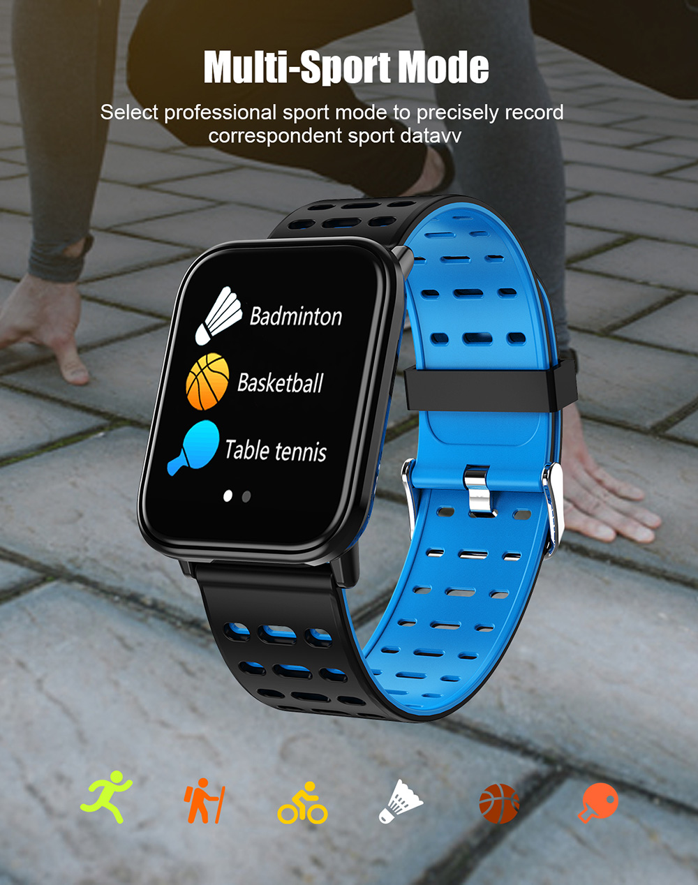 T6 Heart Rate / Blood Pressure / Sleep Monitoring / Multiple Sport Modes / Full Touch Color Screen Smart Bracelet - Black T6 Heart Rate / Blood Pressure / Sleep Monitoring / Multiple Sport Modes / Full Touch Color Screen Smart Bracelet - Black