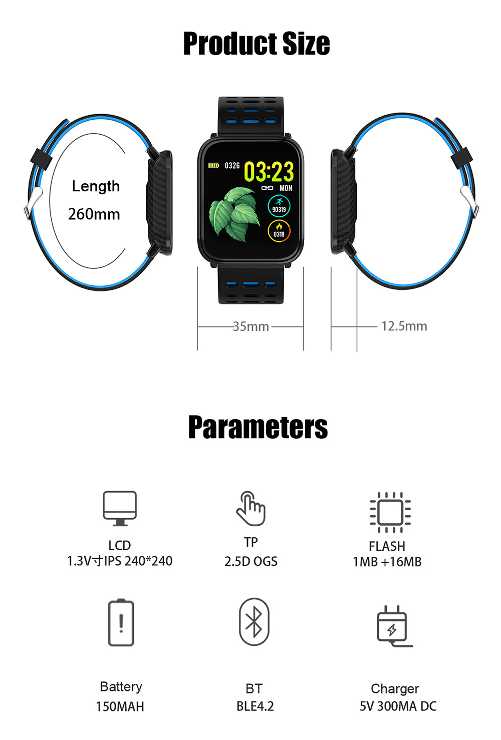 T6 Heart Rate / Blood Pressure / Sleep Monitoring / Multiple Sport Modes / Full Touch Color Screen Smart Bracelet - Black T6 Heart Rate / Blood Pressure / Sleep Monitoring / Multiple Sport Modes / Full Touch Color Screen Smart Bracelet - Black