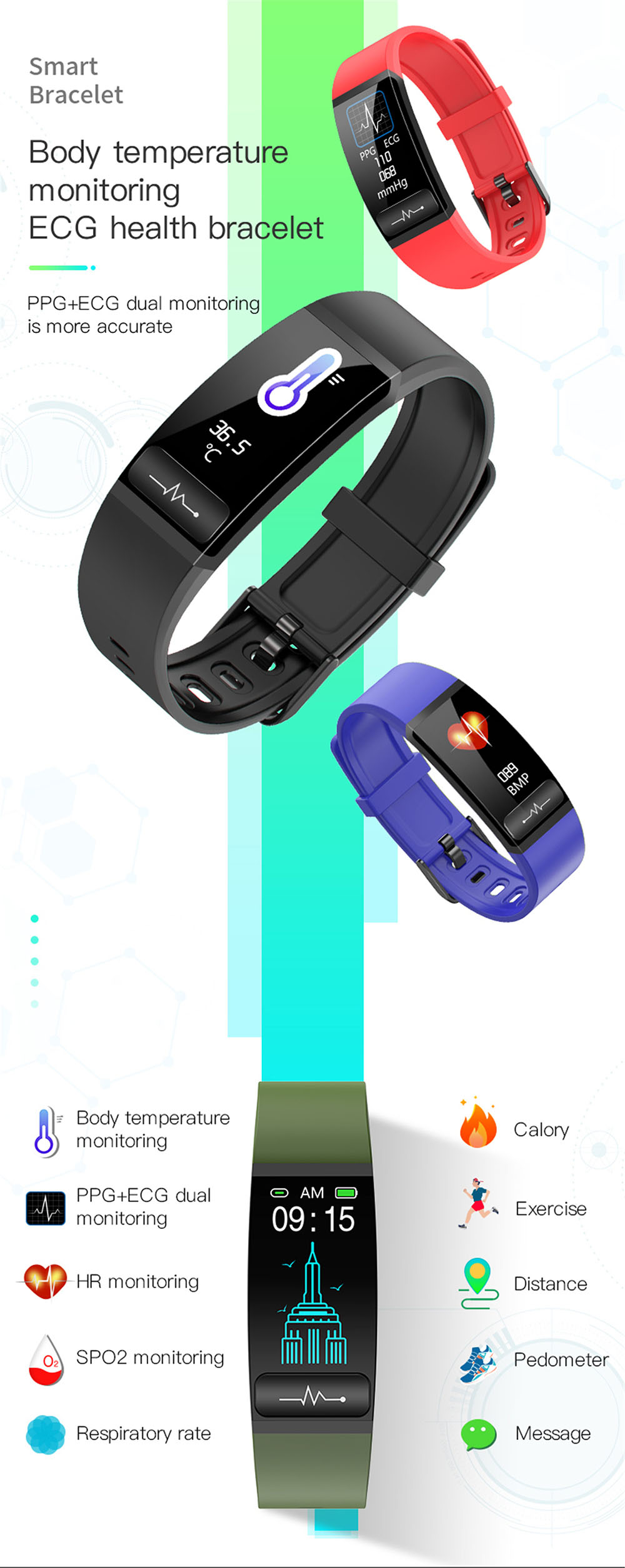 M8 Smart Bracelet - Red M8 Smart Bracelet - Red