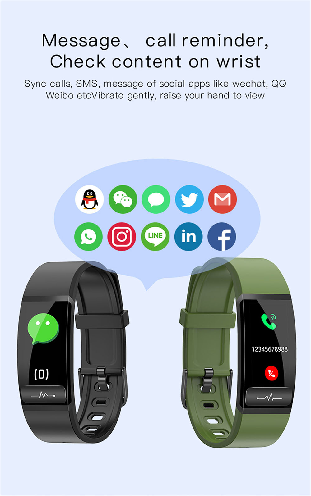 M8 Smart Bracelet - Red M8 Smart Bracelet - Red
