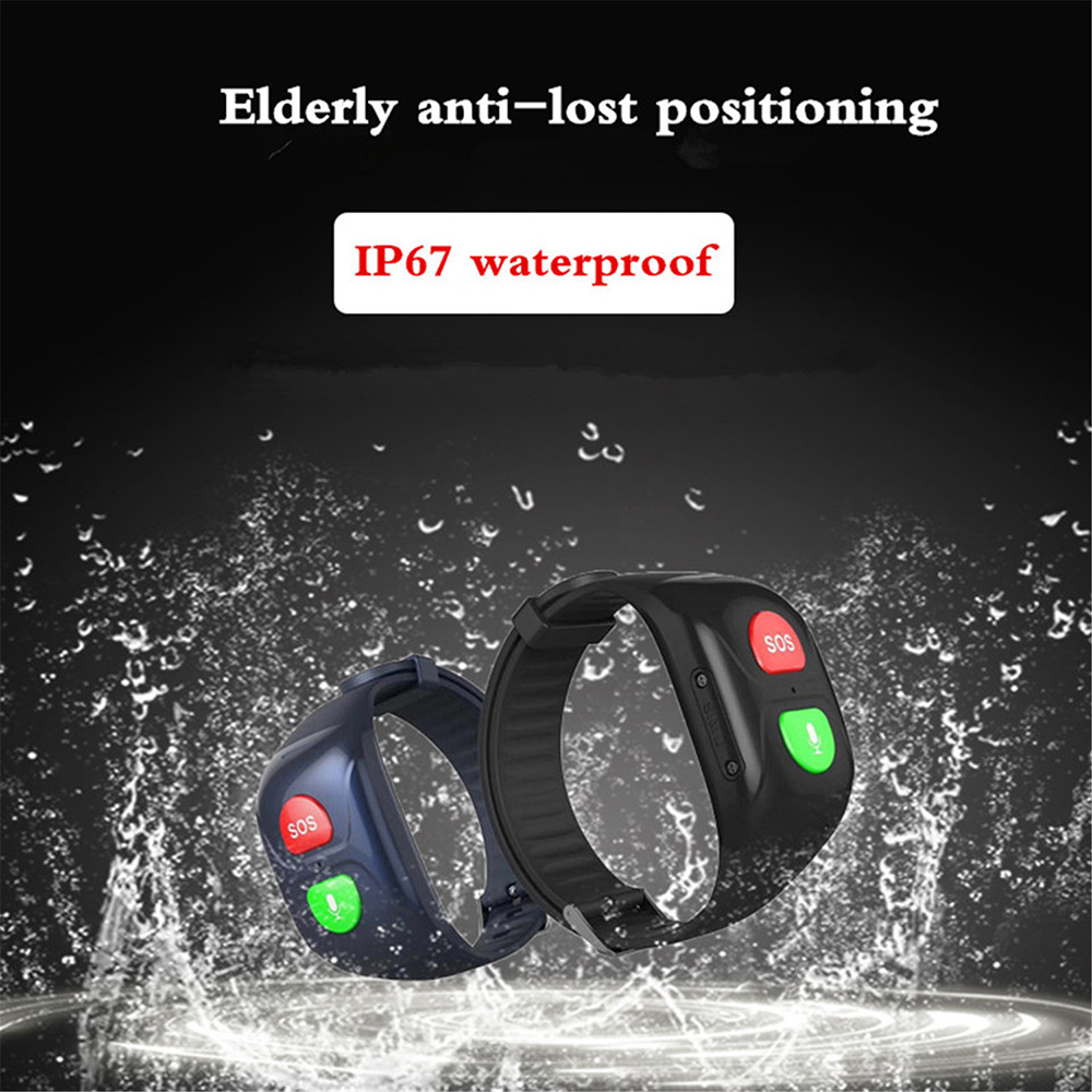 Elderly Anti-lost Smart Bracelet - Black Elderly Anti-lost Smart Bracelet - Black