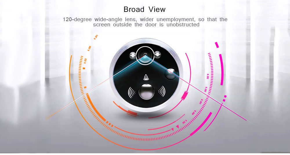 3.5HD - M 3.5 inch Visual Cat's Eye Doorbell Home HD Electronic Surveillance Camera Smart Night Vision Security Door Mirror - Black 3.5HD - M 3.5 inch Visual Cat's Eye Doorbell Home HD Electronic Surveillance Camera Smart Night Vision Security Door Mirror - Black