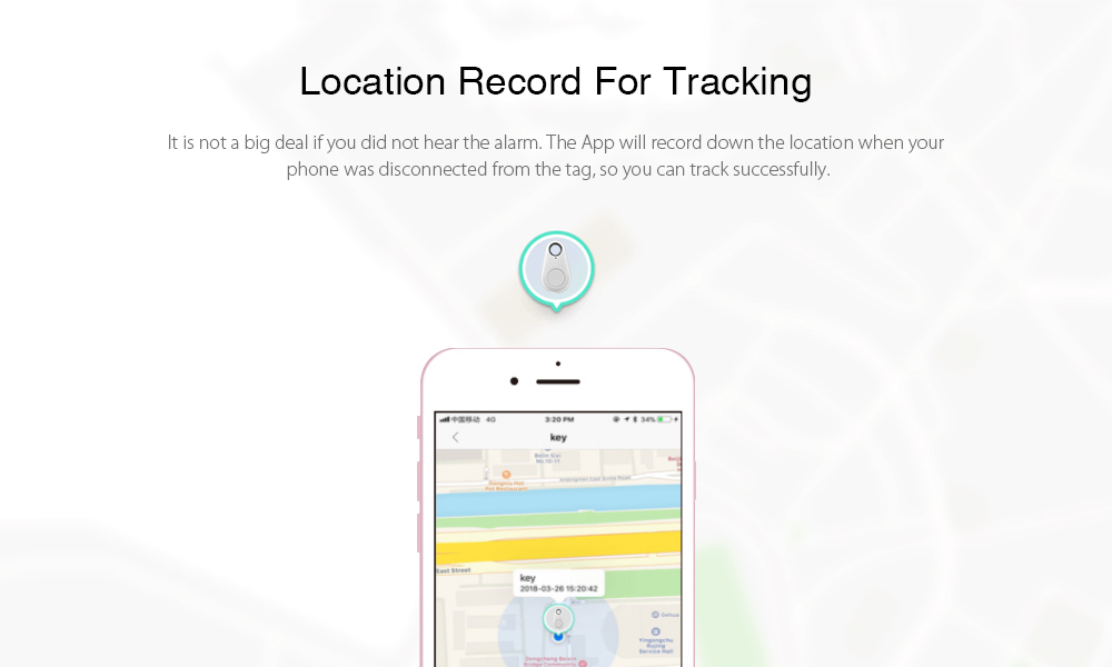 Portable Anti-lost Bluetooth 4.0 Tracer GPS Locator Tag Alarm Wallet Key Pet Finder - Blue Portable Anti-lost Bluetooth 4.0 Tracer GPS Locator Tag Alarm Wallet Key Pet Finder - Blue