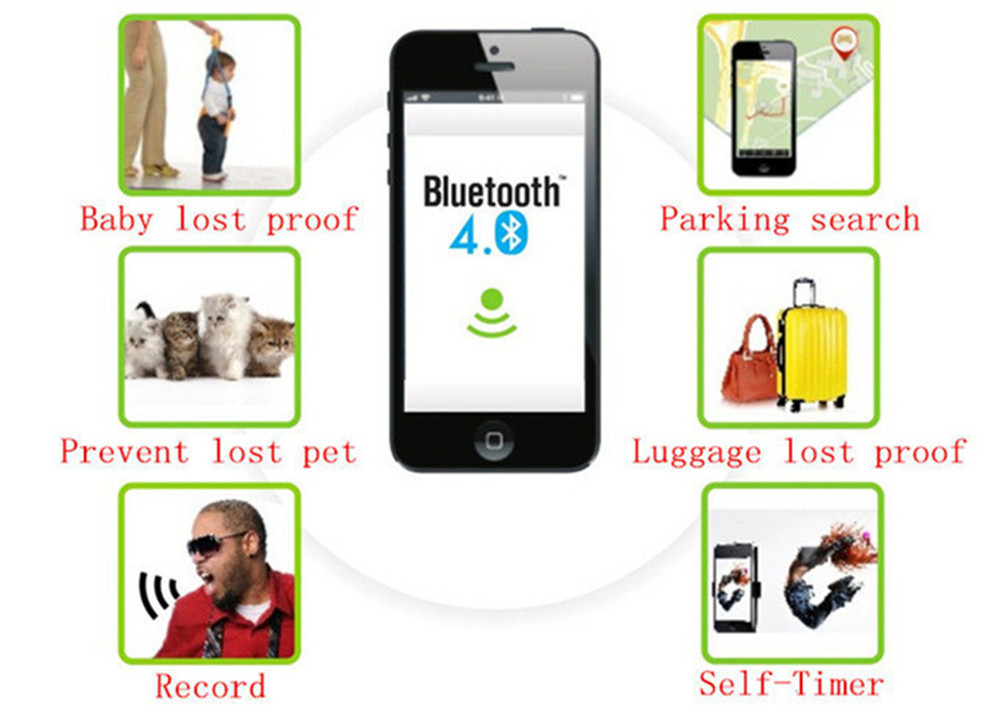 Wireless Bluetooth Tracker Anti Lost Alarm Smart Locator Wireless Bluetooth Tracker Anti Lost Alarm Smart Locator