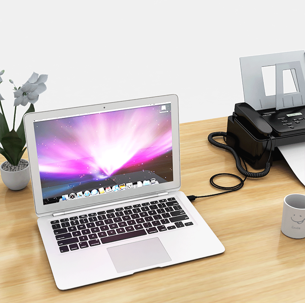 USB Printer Cable Type B Male to A Male- Jet Black 1M USB Printer Cable Type B Male to A Male- Jet Black 1M